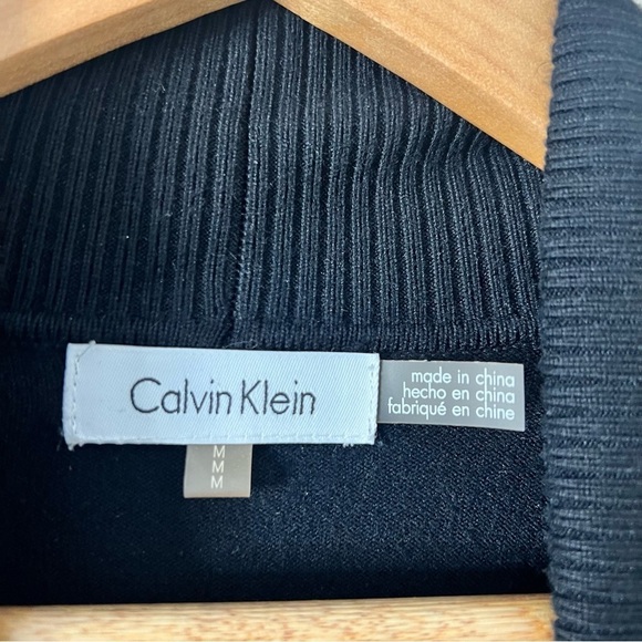 Calvin Klein Cropped Open-Front Cardigan in black size M - Picture 7 of 7
